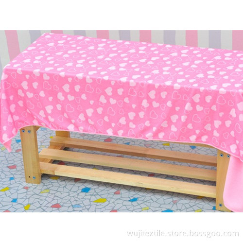 SGS Microfiber Pink Heart Bath Towel for Children (WJ-CH1528)